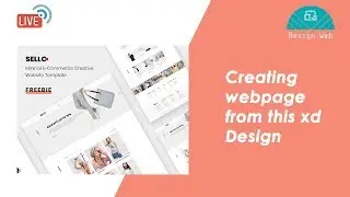 Converting AdobeXD design to HTML CSS || FIrst Live