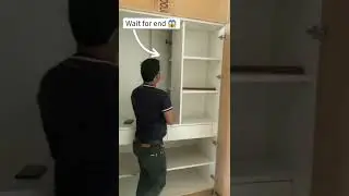 wait for end 😳😳🤯  secret wardrobe lockers || wonder hidden place 