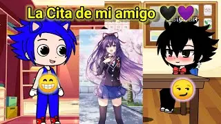 La Cita de mi amigo 🖤💜🥂🕯️🌌❤️ |Sale bien? 😬| Gacha Club [Original] #gacha