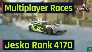 Asphalt 9 | Multiplayer Races using Rank 4170 Koenigsegg Jesko [ HD 60 FPS ]