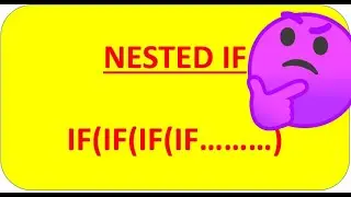 EXCEL NESTED IF FUNCTION | HOW TO WRITE IF FUNCTION  WITH MULTIPLE CONDITIONS IN HINDI