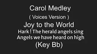 Carol Medley ( Joy to the World ) in Bb Voices Version