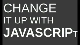 How to change attributes with JS