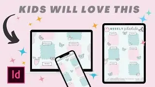 Create a Fun Weekly Schedule for Kids: Adobe InDesign Tutorial