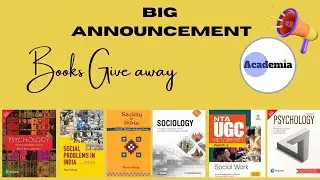 📚🎉 GIVEAWAY ALERT! 🎉📚 Win 3 Must-Read Books | Mohd Nadeem #AcademiaSocialWork