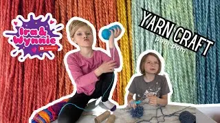 Ira and Wynnie // Craft Time - Yarn Pom-Poms #youtubekids #kidscrafts #crafting #crafts ⭐️