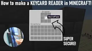 How to Make a SECURE KEYCARD READER in MINECRAFT!
