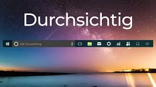 Transparent Taskbar mit TaskbarX |TaskbarX Tutorial| German