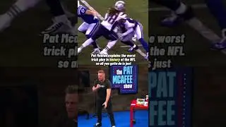 Pat McAfee explains the worst play in  NFL history 😂 #nfl #shorts