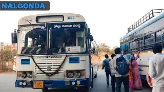నల్గొండ || Nalgonda TSRTC Bus Stand, Telangana || Buses To Miryalaguda, srisailam, Hyderabad, kodad