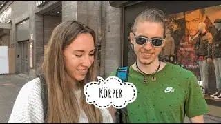 KÖRPERTEILE  lernen🏃‍♀️ Немцы произносят слова на немецком