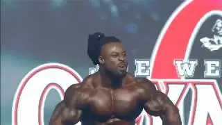 William Bonac Posing at 2018 Mr. Olympia Finals