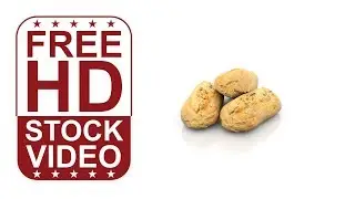 Free Stock Videos – small breads on white background spinning around slowly 360 degrees s