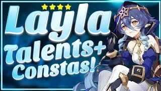Layla COMPLETE Talents Passives and Constellations! | Genshin Impact leaks
