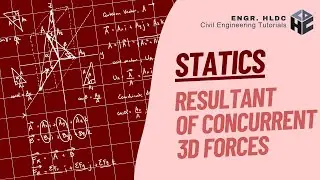 [CE Board Exam Review] Statics - Resultant of Concurrent, 3-D Forces