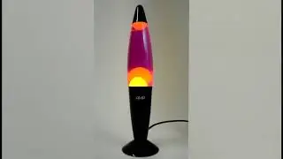 Лава-лампа 35 см Amperia Rocket оранжево фиолетовая
