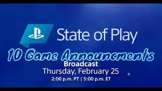 State of Play games announcements!