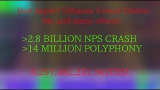 (Black MIDI) Bad Apple!! Ultimate Cereal Edition - Me and the BMC (5.29 Billion)