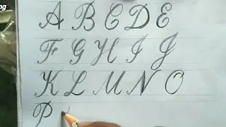 How to write Copperplate Calligraphy A to Z | Calligraphy writing for begineers| Rua sign writing