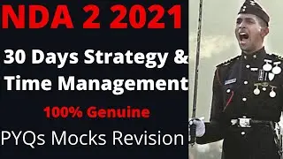 NDA 30 Days Strategy |Time Management |How to Crack NDA in 1 Month| NDA 1 Month Strategy |NDA 2 2021