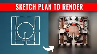 INSTANT Sketch Plan to 3D Render with LookX AI