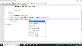 How to create dropdown choose list using datalist tag in HTML