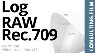 Log, RAW und Rec.709 - Wofür stehen diese Formate? - Workshop Videoproduktion #17 - CONSULTING FILM