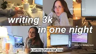 writing over 3k words vlog *productive*✒️🌙 cozy, chatty vlog (behind the scenes + about my book)