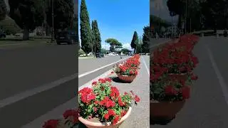 The Monument to Giuseppe Mazzini in the Rome Rose Garden honors the prominent Italian