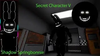 Fredbear's Mega Roleplay Roblox как получить Badge Secret Character V Shadow Springbonnie