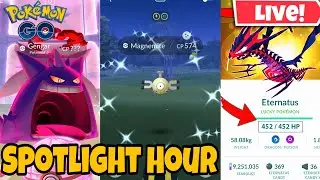 Hunting✨️Shiny Magnemite On Spotlight Hour #PokemonGo