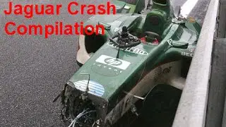 F1 Jaguar Crash Compilation
