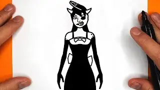 COMO DIBUJAR A TWISTED ALICE ANGEL | Bendy and the Dark Revival - paso a paso, fácil dibujo