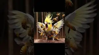 Tiel was bitten by a bee #birds #cute #cockatiels #parrot #cockatiel #shorts #pets