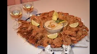 Лангустины (креветки) в казане. Имбирно-острые.