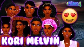 Beautiful Black Girl w/ The Blue Eyes and Freckles \\ CAS: Kori Melvin + CC Folder // The Sims 4