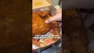 1 EKOR AYAM! Mukbang Richeese Flying Chicken Pedas #Shorts.