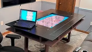 Custom DIY TV Gaming Table: SETUP
