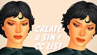HOW I MAKE MY SIMS + Colette CAS + CC List 🖤✨| The Sims 4: Create A Sim