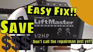 Garage Door Stuck Open | Chamberlain LiftMaster Makes Buzzing Sound