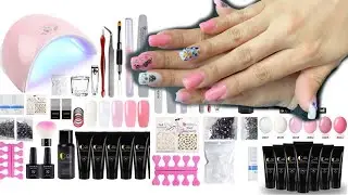 Beginner At Home Nails POLYGEL NAILS TUTORIAL COSCELIA