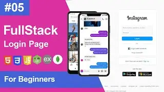 5 | How to Build a Fullstack Instagram Login Page | HTML, CSS, JS, Express, Node, MongoDB