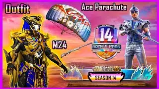 PUBG MOBILE SEASON 14 ALL REWARDS 1-100,& ALL UPGRADE GUNS SKIN IS HEAR ON PUBG MOBILE