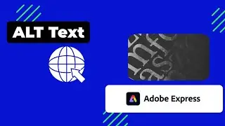 ALT Text in Adobe Express Web Page