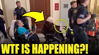 Seniors ZIP-TIED in Capitol Medicaid Protests, ALL HELL BREAKS LOOSE
