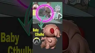 Baby Cthulhu #tutorial  #impresion3d  #blender #3dart #overwatch2 #modelo3d #zbrush #rickandmorty