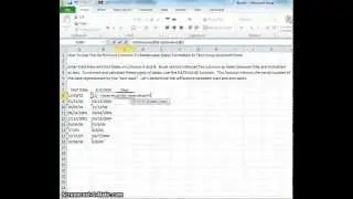 00091 - How To Use The DATEVALUE Function To Recalculate Dates Formatted As Text Using Microsoft Exc