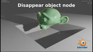 Blender Tutorial: OBJECT DISAPPEAR USING NODE EDITOR
