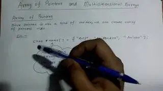 Array of Pointers and Multidimensional arrays