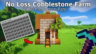 Minecraft: 99% AUTOMATIC BEST AFK COBBLESTONE GENERATOR 1.20! (Bedrock | Java | Survival)